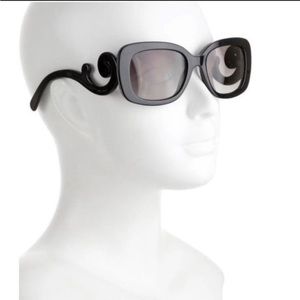 PRADA Womens Baroque Boxed Designer Sunglasses Square- case and cleaning cloth